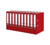 Elba Smart Pro Lever Arch File A4, Wide Removable Spine Label, 100202154 red