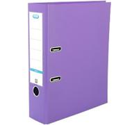 Elba A4 Lever Arch File, 570 Sheet Capacity, 80mm spine, Strongline Plastic on Board, Single, Purple