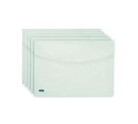 Elba Snap Wallet A4 Clear (Pack of 5) 100080924