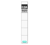 Elba Spine Labels for A4 Rado Plastic for Spine Width 5 cm White Pack of 10 Whit