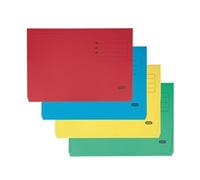 Elba Elba Strongline Document Wallet Manilla Foolscap Half Flap 320gsm Assorted
