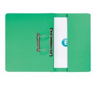Elba Strongline Spring Pocket Files, 36mm Capacity Foolscap Green - Pack Of 25