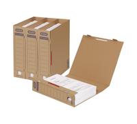 Elba Tric System 83523 A4 Archive Folder for Approximately 500 Sheets/Pack of 30 / Natural Brown