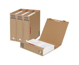 Elba Tric System 83523 A4 Archive Folder for Approximately 500 Sheets/Pack of 30 / Natural Brown