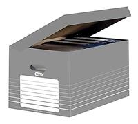Elba Tric System Container, Pack of 10, Grey with White Print, 34.5 x 45 x 28 cm
