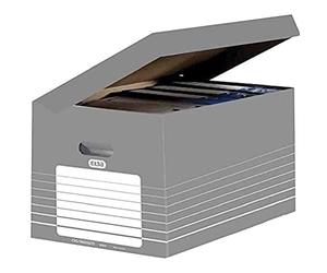 Elba Tric System Container, Pack of 10, Grey with White Print, 34.5 x 45 x 28 cm