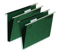 Elba Suspension Files Ultimate Foolscap Manilla 30mm Base 240 gsm Dark Green Pack of 50