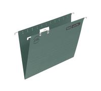 Elba Ultimate Foolscap Manilla Suspension Files, V-Base, 240 gsm - Dark Green (Pack of 50)