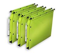Elba Ultimate Polypropylene Suspension Files for Cabinet Opaque 30 mm Base Pack of 10 Green