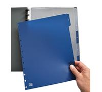 Elba Vario-Zipp 61464FL File Dividers for Ring Binders 320 x 245 x 3 mm Pack of 5