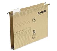 ELBA Vertic Ultimate 100552069 Hanging File with 3 cm Plastic Base Open Sides Natural Brown Pack of 25