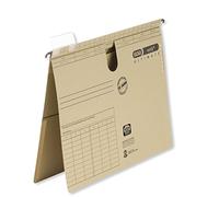 Elba Vertic Ultimate 85422 Suspension Files Official Filing with Pocket on Reverse and Thumb Slot Pack of 50 Natural Brown