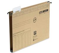 Elba Vertic Ultimate 85452 Suspension File Side Opening Plastic Base for 180 A4 Sheets Pack of 25 Natural Brown