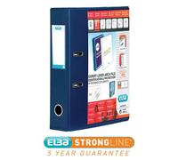 Elba Vision Lever Arch File With Clear PVC Cover Pockets A4 70mm Spine Blue 100082303