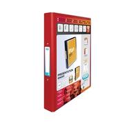 Elba Vision Ring Binder A4 30mm Spine 25mm Capacity 2 O-Ring Red 100080890