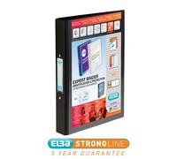 Elba Vision Ring Binder A4 30mm Spine 25mm Capacity 2 O-Ring Black 100080891