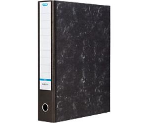 ELBA Wide Lever Arch File A3 70 mm Black 2 Rings 100080746 Board, Paper Marbled Portrait