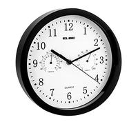 Elbe RP-1005-N - Wall Clock with Thermometer and Hygrometer