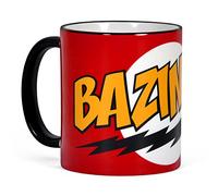 Elbenwald Big Bang Theory Cup Bznga Motif Coffee Mug 320ml Ceramic Red