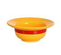 Elbenwald Cereal Bowl One Piece Monkey D. Luffy Straw Hat Ceramic Bowl 18 x 7 cm 400 ml Anime Merch Yellow