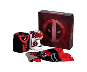 Elbenwald Deadpool Socks Set of 3 Various Designs in Gift Box