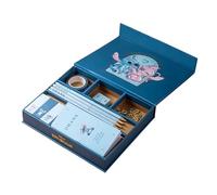 Elbenwald Disney Winnie the Pooh & Lilo and Stitch Writing Set with Notebook, Pencils, Sticky Notes and More for School, Office or University (Lilo & Stitch)