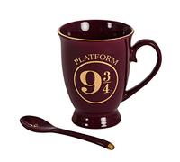 Elbenwald Harry Potter Sammel Cup Track 9 3/4 Motif with Spoon 270ml Ceramic red