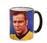 Elbenwald Star Trek Mug with Captain Kirk Motif All-Over Print Ceramic 320 ml Multicolour