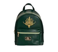 Elbenwald The Lord of the Rings Mini Backpack 2 Bundle Aragorn Crown and Elven Leaf 24 x 27 x 13 cm Zip and Adjustable Shoulder Straps Green/Blue, Elven leaf, Mini, Classic