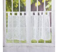 Elbersdrucke Crossover Voile 00 Bistro Curtain Polyester White 48 x 140 cm