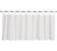 Elbersdrucke Effecto 00 Semi-Transparent Bistro Curtain 48 x 140 cm White