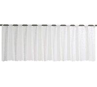 Elbersdrucke Semi-Transparent Bistro Curtain Membrane 00 White 45 x 160 cm Panel Curtain for Kitchen Windows Privacy Screen 198480