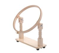 Elbesee Hoop with Table Stand, Wood, Brown, 25 cm, 10-Inch