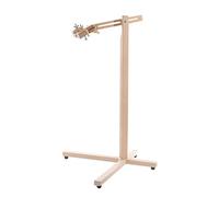 Elbesee Posilock Floor Stand for Embroidery, Quilting Hoops and Rotating Frames up to 18" or 24", Wood, Brown, 80x9x6 cm