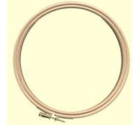 Elbesee 5"/12cm Diametre Wooden Embroidery Hoop with Metal Screw Fastening, Wood, Natural, 5in 12.7cm