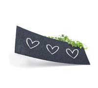 ElbFuchs® Doormat Indoor Entrance 75 × 30 cm with Hearts, Machine Washable, Non-Slip, Absorbent, Suitable for Under-Door & Outdoor Use