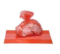 Elbon Water Soluble Strip Laundry Sacks Dissolvable Washing Red Bags 200 pcs (4x50)