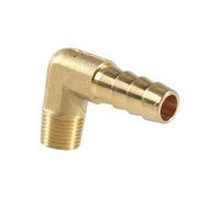 Elbow 90 Degree 1/8" 1/4" 3/8" 1/2" 3/4" NPT Male 1/4-3/4 Inch Hose Barb Tail Brass Pipe Fitting Connector,5 pcsNPT to Hose Barb,1l8 NPT to 3l16 Inch