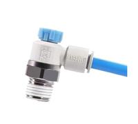 Elbow Accessories AS1211F AS2211F AS3211F Flow Control Valve Pressure regulating Valve Pneumatic Accessories Speed Regulator S-AS1211F-M5-04A(S-AS3211F-03-06SA)