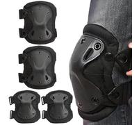 Elbow and Knee Pads Adult Adjustable Skate Pads Adult Elastic Webbing Saddle Hunting Knee Wear-Resistant Shock Absorption Skating Protective Gear