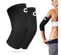 Elbow Brace Compression Sleeve (1 Pair) - Instant Arm Support Elbow Sleeves for Tendonitis, Arthritis, Bursitis, Golfers & Tennis Elbow Brace, Treatment, Workouts, Weightlifting, Pain Relief, Recovery