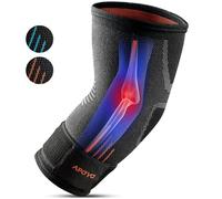 Elbow Brace For Tendonitis, Compression Sleeve, Athletic Elbow Support for Basketball, Weightlifting, & More, With Adjustable Strap & Bonus Elastic Therapeutic Tape, Great for Workouts & Sports, Large