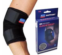 Elbow Brace, Tennis Elbow Support Strap for Men and Women Tennis Elbow, Golfers Elbow, Arthritis, Tendonitis, Elbow Pain Relief (Black, One Size)