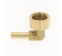 Elbow Brass Barbed Fitting 8~16mm Hose Barb x 1/4" 3/8" 1/2" Female Thread Coupler Connector Adapter,3/8"