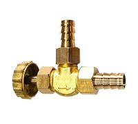 Elbow Brass Needle Valve for Gas/Air/Lpg Brass Hose Regulating Gate Angle Needle Valve(Ф10mm)