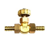 Elbow Brass Needle Valve for Gas/Air/Lpg Brass Hose Regulating Gate Parallel Needle Valve(Ф8mm)