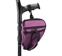 Elbow Crutch Bag, Double Pocket Waterproof Organizer, Lightweight Portable Crutch Storage Organizer, Carry Purse Crutches Accessories For Adults Men Women Family Friends Home Indoor Outdoor Commute