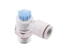 Elbow Fittings AS1211F AS2211F AS3211F Flow Control Valve Regulator Valve Pneumatic Fittings Speed Regulator S-AS1211F-M5-04A 1Pcs(S-AS1211F-01-10SA)