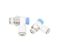 Elbow Fittings AS1211F AS2211F AS3211F Flow Control Valve Regulator Valve Pneumatic Fittings Speed Regulator S-AS1211F-M5-04A 1Pcs(S-AS3211F-03-08SA)