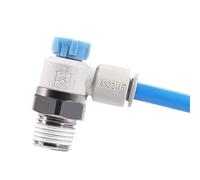 Elbow Fittings AS1211F AS2211F AS3211F Flow Control Valve Regulator Valve Pneumatic Fittings Speed Regulator S-AS1211F-M5-04A 1Pcs(S-AS3211F-03-06SA)